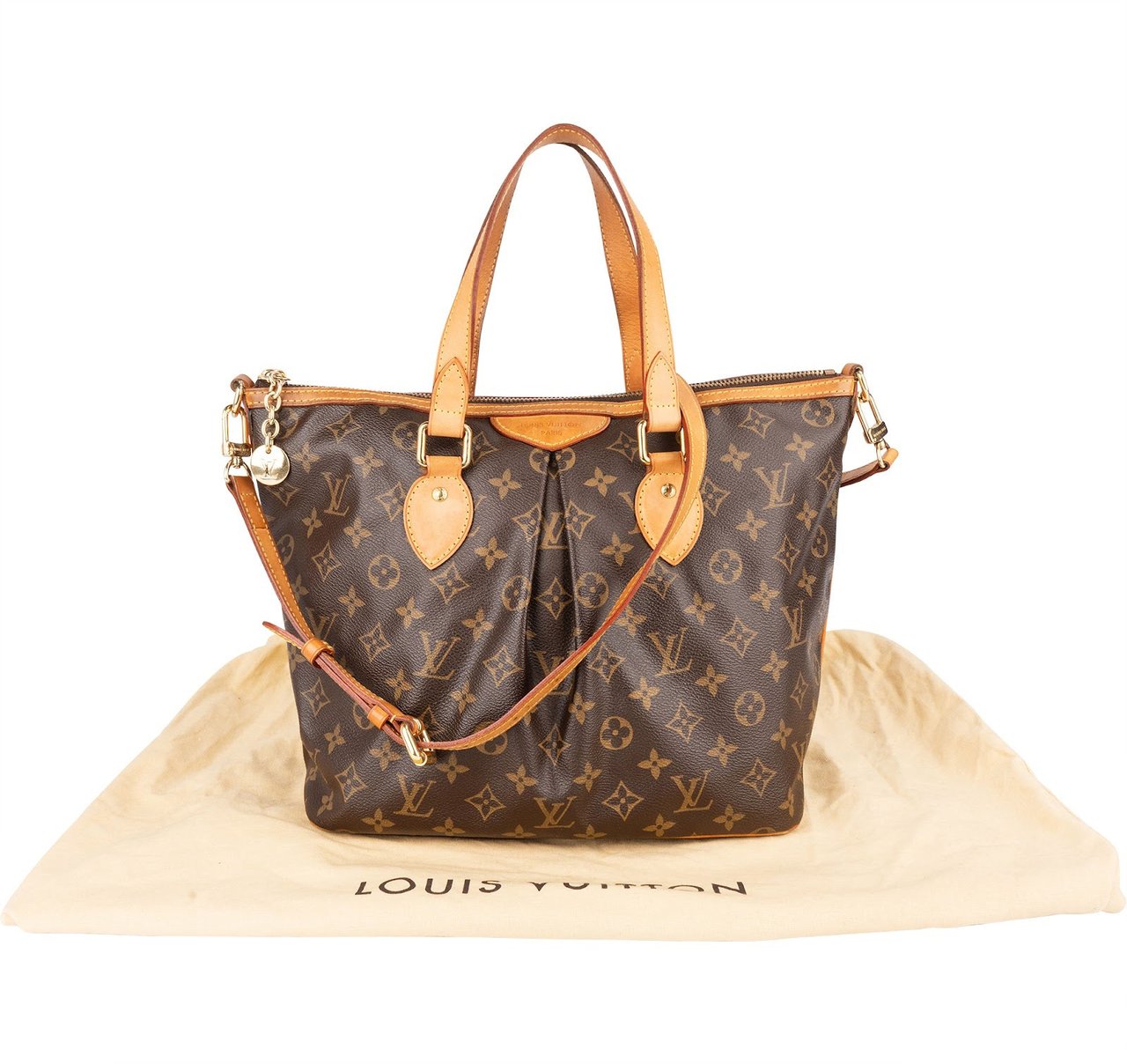 Louis Vuitton Louis Vuitton Monogram Canvas Palermo PM Handbag Bruin