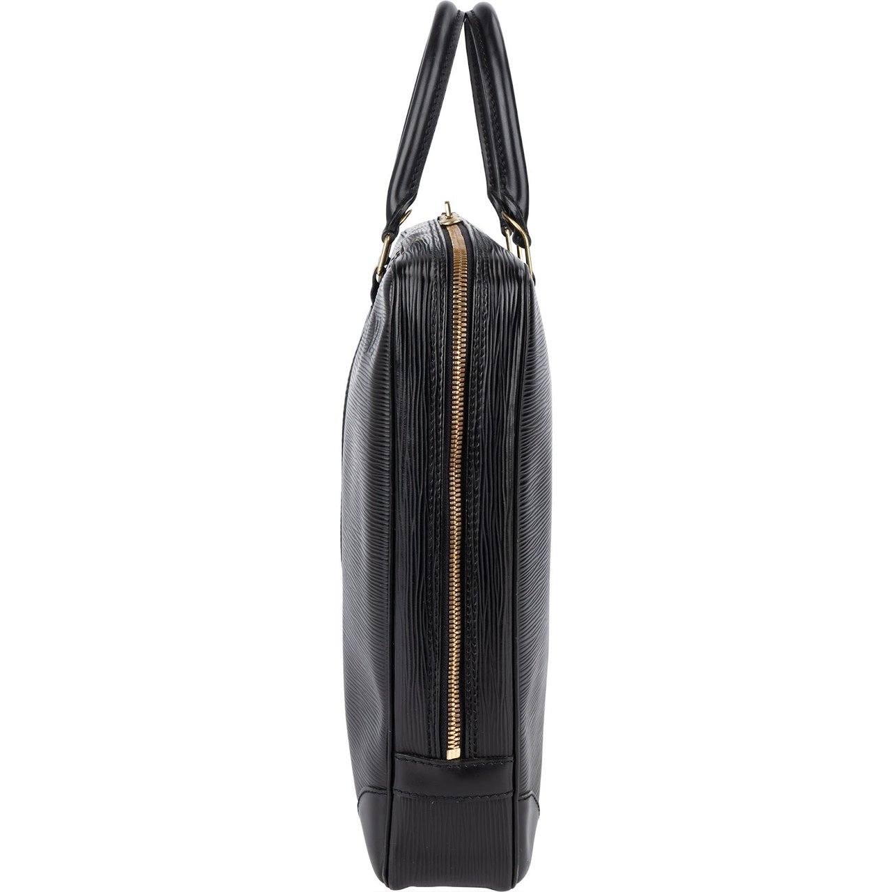 Louis Vuitton Louis Vuitton Noir Epi Leather Porte-Documents Business Handbag Zwart