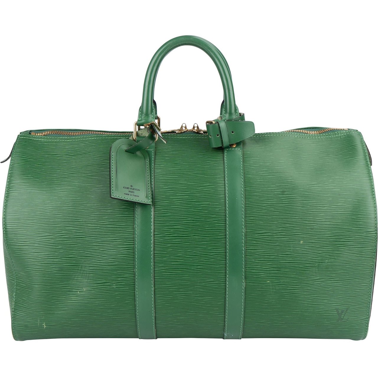 Louis Vuitton Louis Vuitton Green Epi Leather Keepall 45 Travel Bag Groen