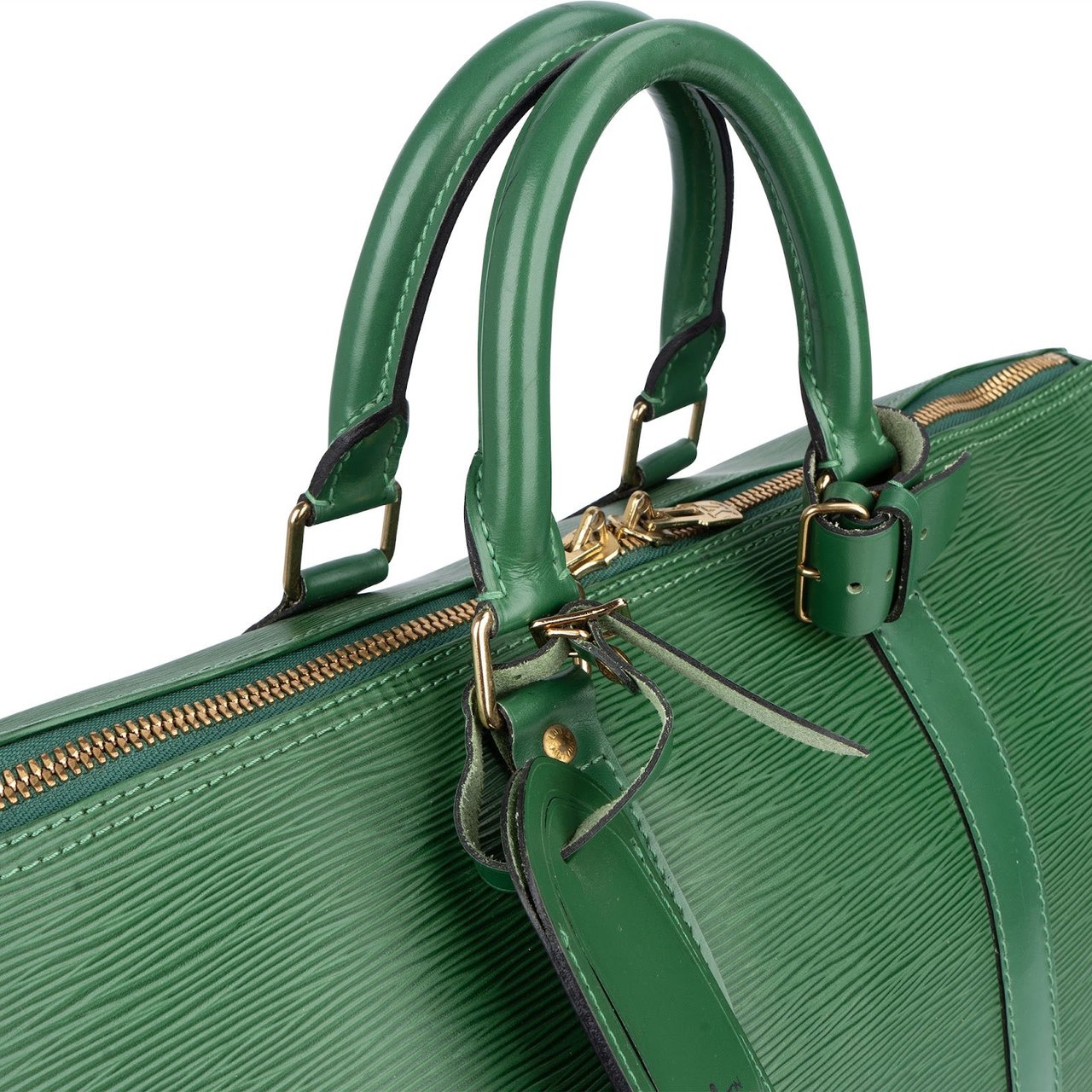 Louis Vuitton Louis Vuitton Green Epi Leather Keepall 45 Travel Bag Groen