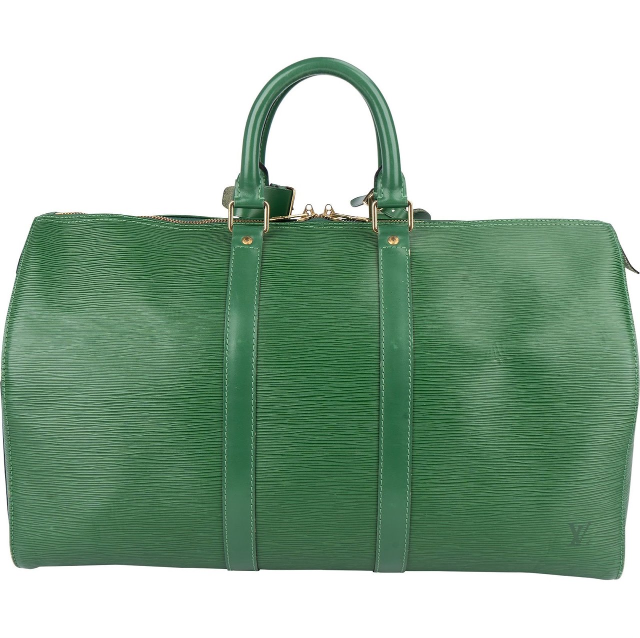 Louis Vuitton Louis Vuitton Green Epi Leather Keepall 45 Travel Bag Groen