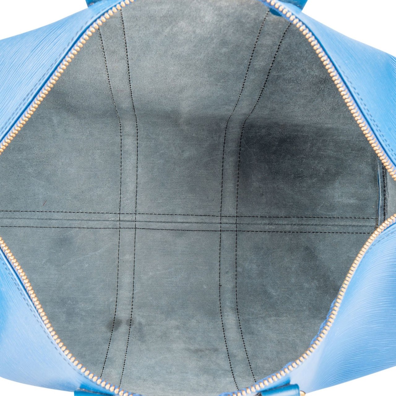 Louis Vuitton Louis Vuitton Blue Epi Leather Keepall 45 Travel Bag Blauw