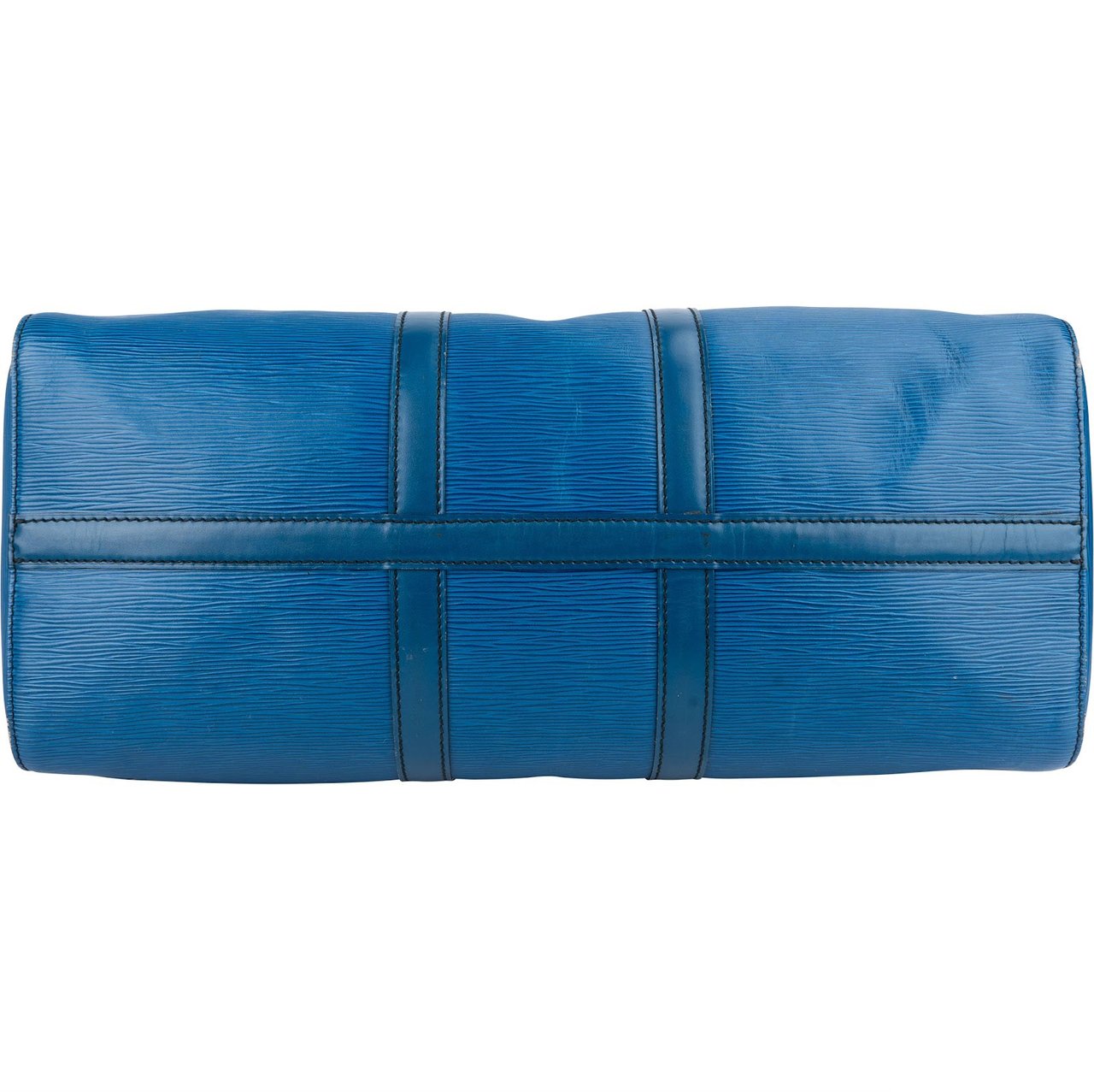 Louis Vuitton Louis Vuitton Blue Epi Leather Keepall 45 Travel Bag Blauw