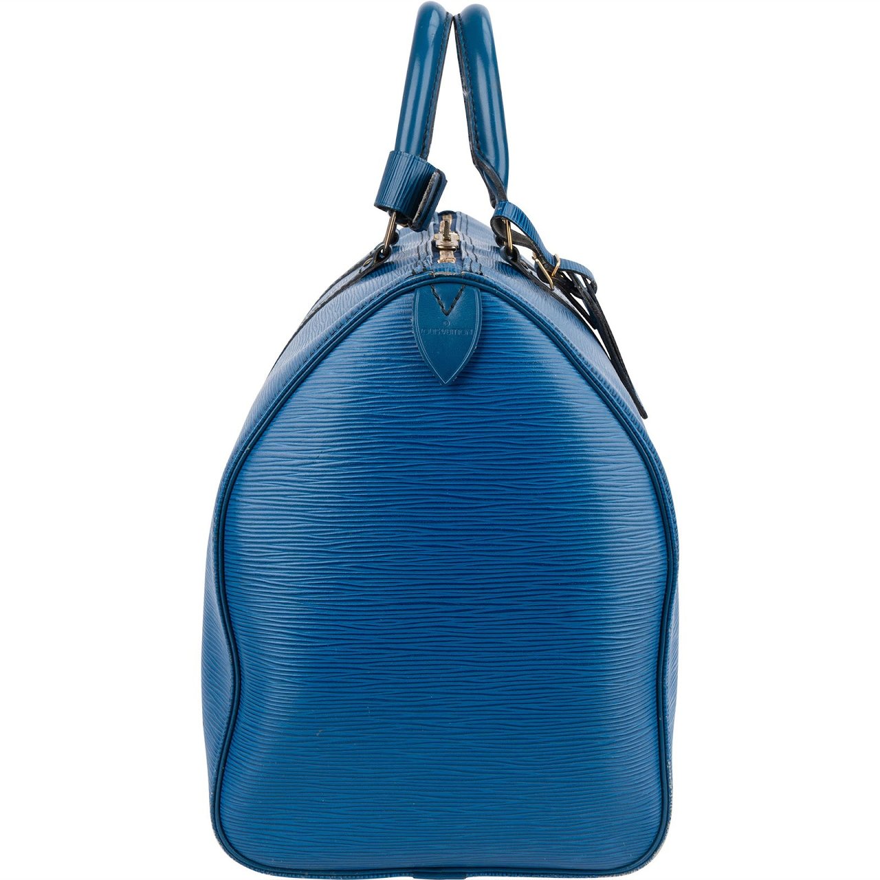 Louis Vuitton Louis Vuitton Blue Epi Leather Keepall 45 Travel Bag Blauw