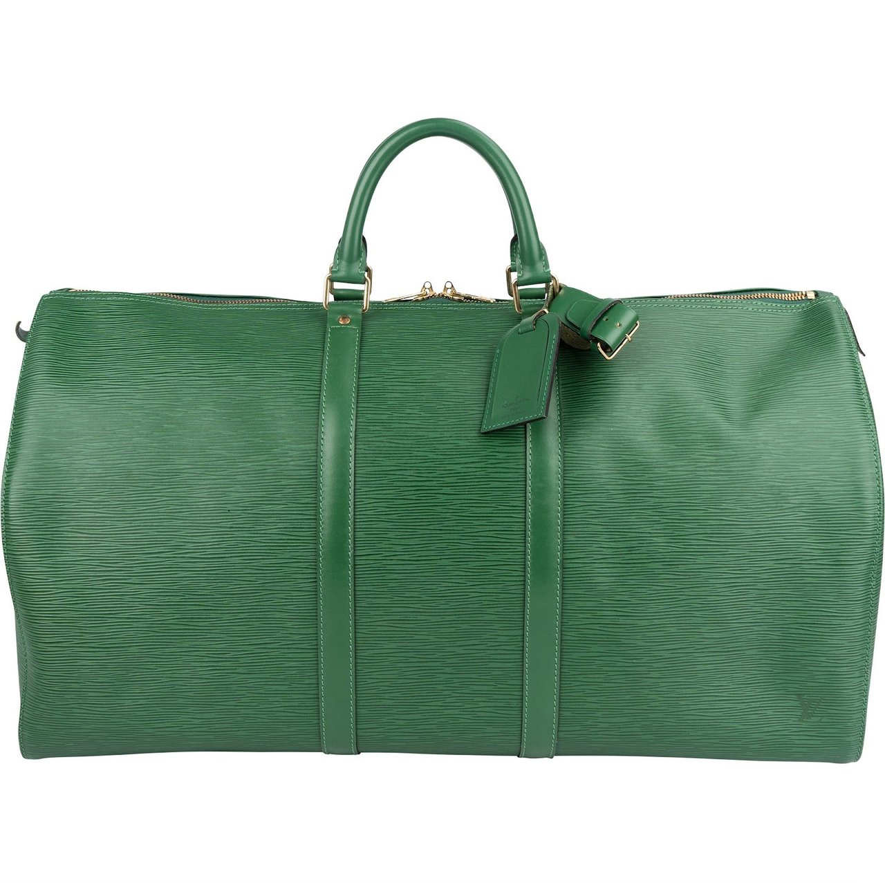 Louis Vuitton Louis Vuitton Green Epi Leather Keepall 55 Travel Bag Groen