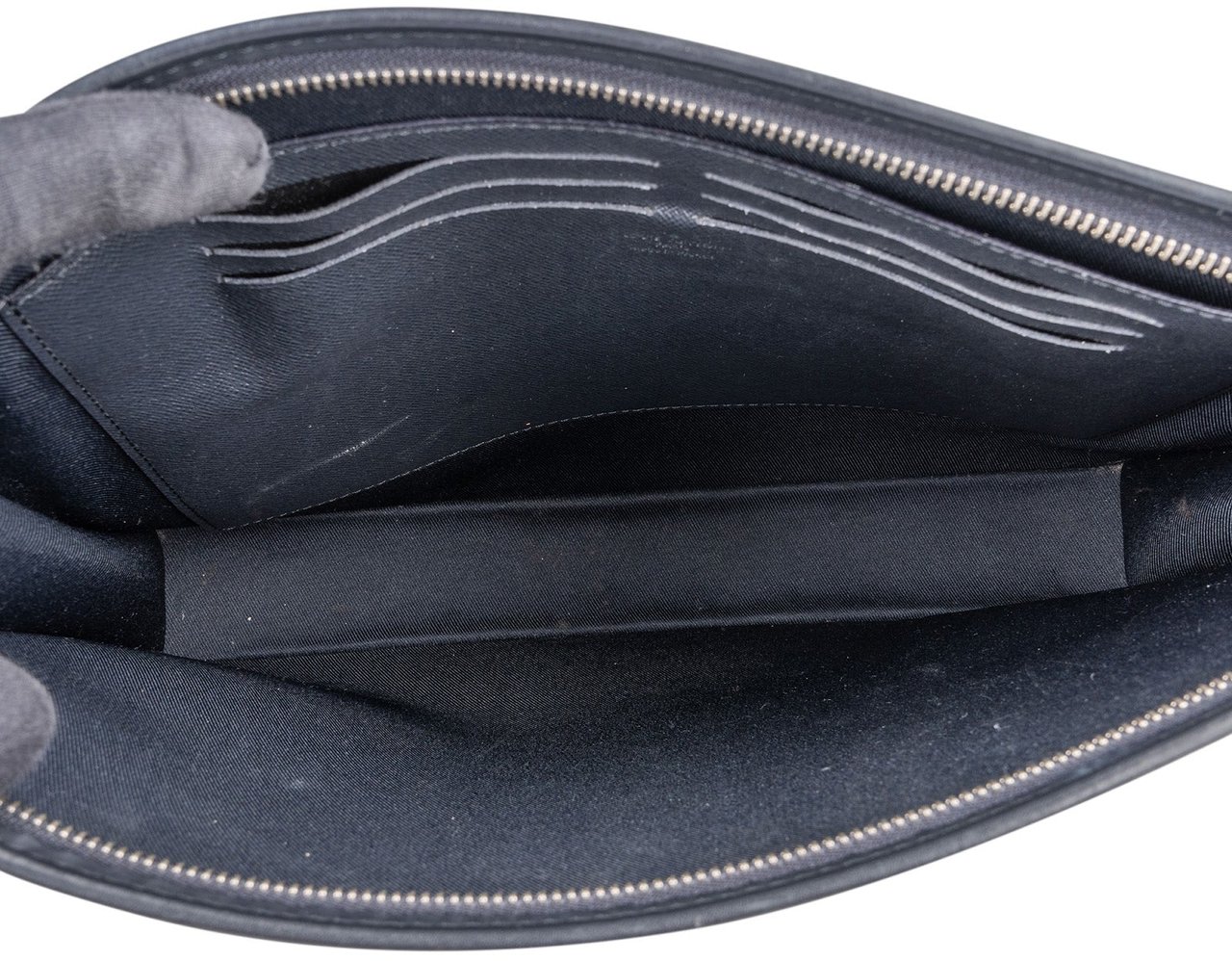 Louis Vuitton Louis Vuitton Monogram Savane Ink Dune Chapman Pochette GM Clutch Wit