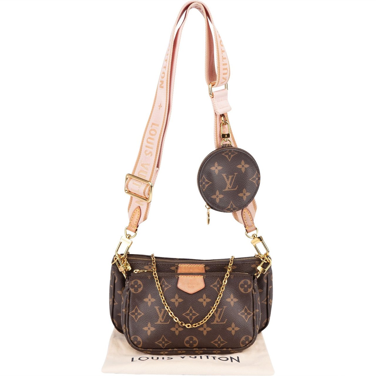 Louis Vuitton Louis Vuitton Monogram Canvas Multi Pochette Accessoires Crossbody Bag Bruin
