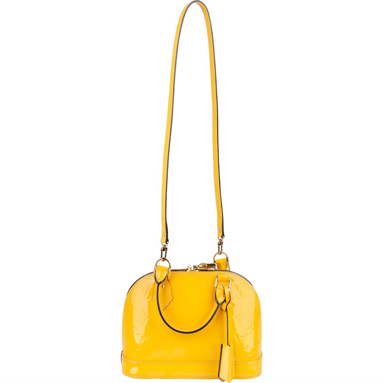 Louis Vuitton Louis Vuitton Monogram Yellow Vernis  Alma BB Handbag Geel