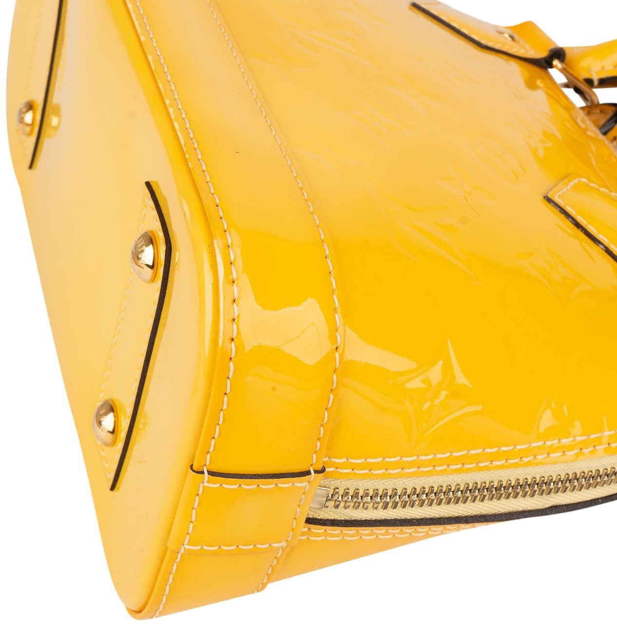 Louis Vuitton Louis Vuitton Monogram Yellow Vernis  Alma BB Handbag Geel