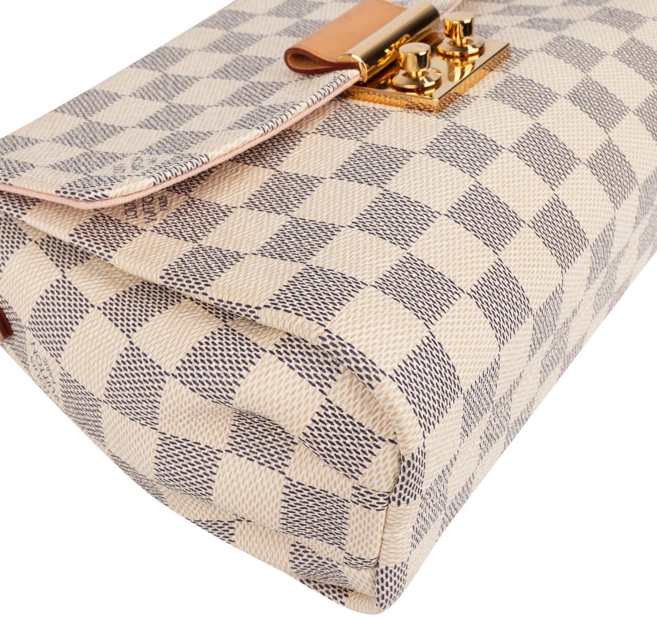 Louis Vuitton Louis Vuitton Monogram Damier Azur Croisette Handbag Wit