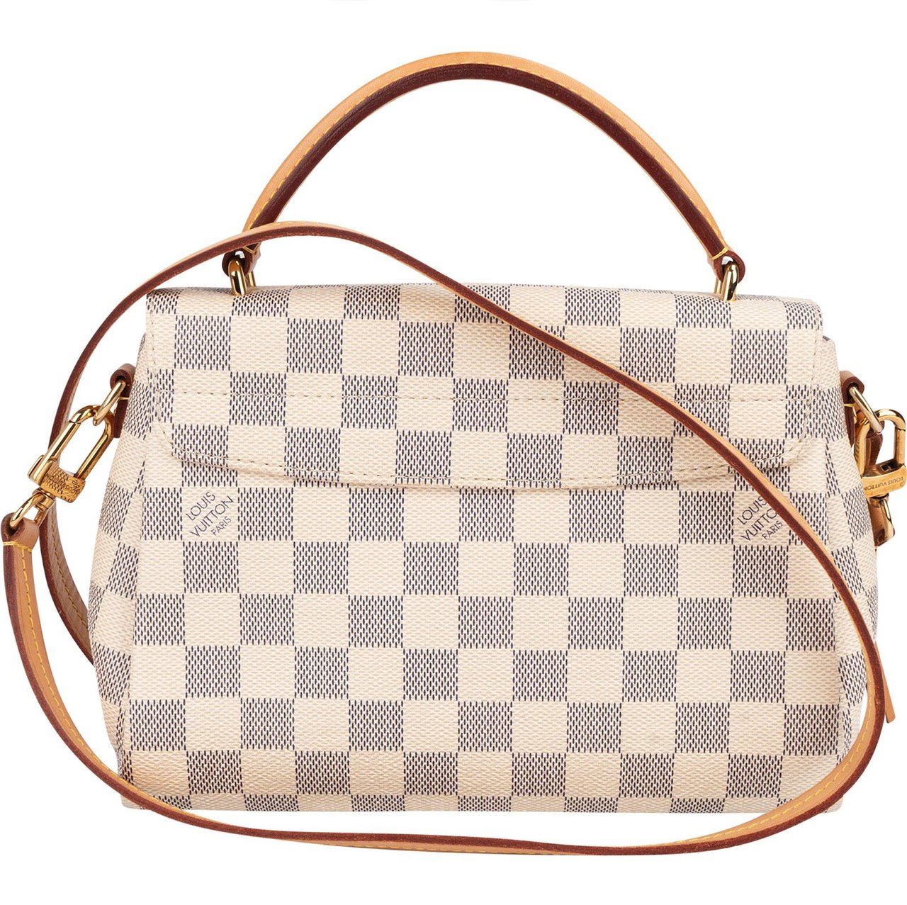 Louis Vuitton Louis Vuitton Monogram Damier Azur Croisette Handbag Wit