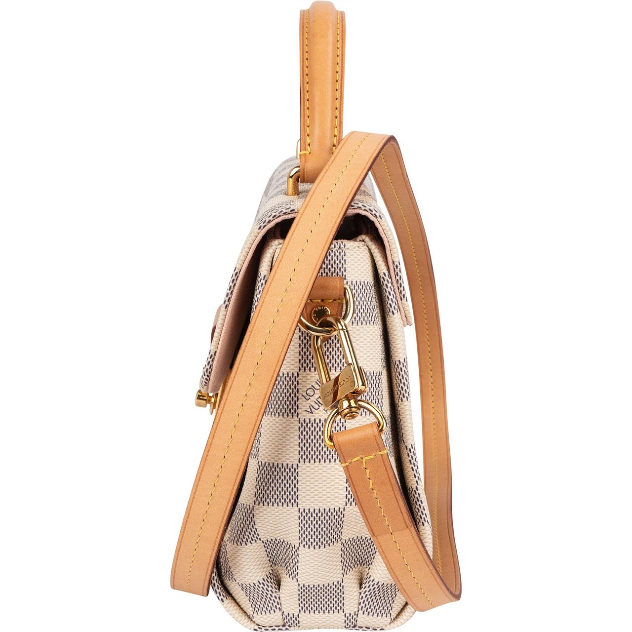 Louis Vuitton Louis Vuitton Monogram Damier Azur Croisette Handbag Wit