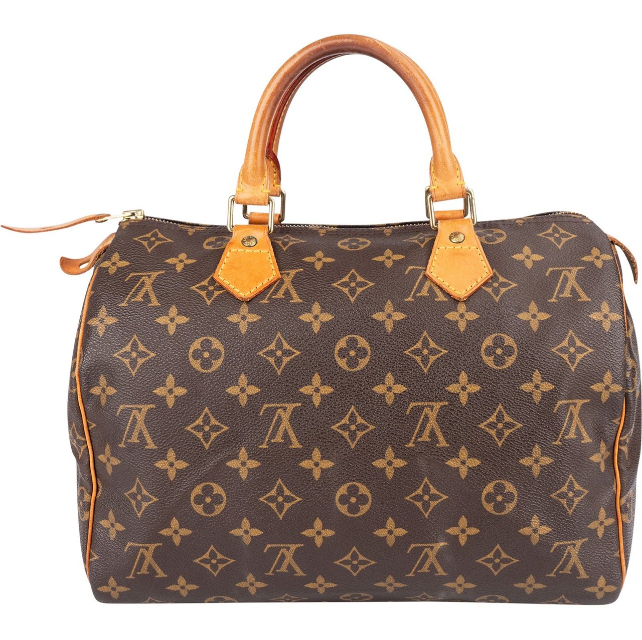 Louis Vuitton Louis Vuitton Monogram Canvas Speedy 30 Handbag Bruin