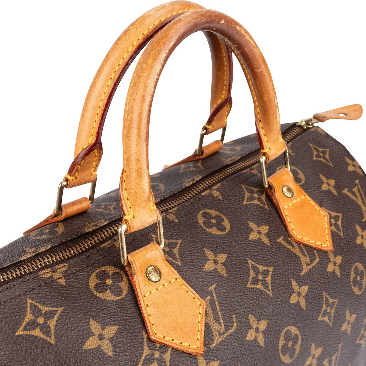 Louis Vuitton Louis Vuitton Monogram Canvas Speedy 30 Handbag Bruin