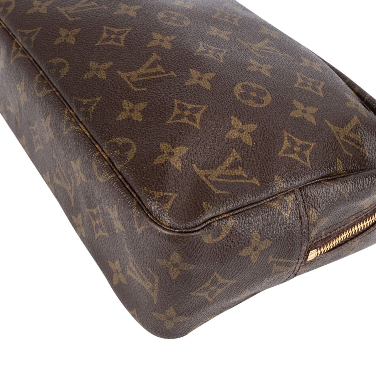 Louis Vuitton Louis Vuitton Monogram Canvas Trousse de Toilette 28 Clutch Bruin