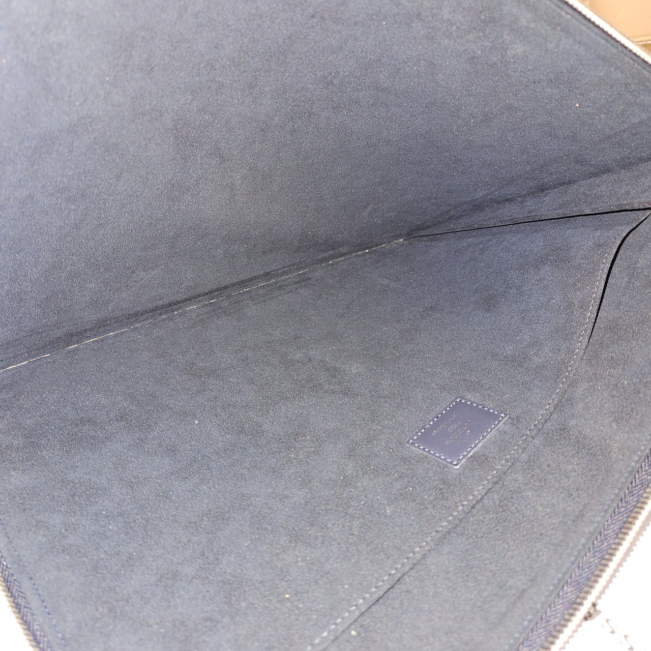 Louis Vuitton Blue Epi Leather Pochette Jour Laptop Clutch Navy