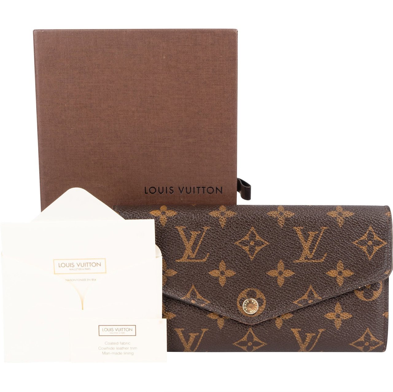 Louis Vuitton Louis Vuitton Monogram Canvas Sarah Wallet Bruin