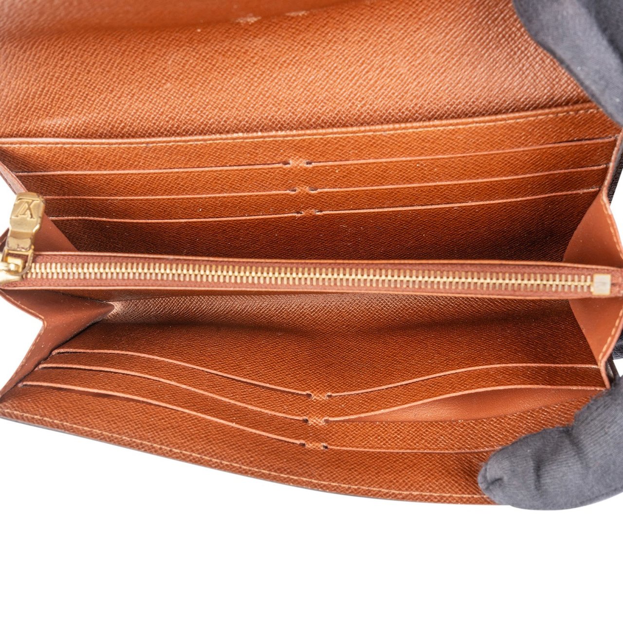 Louis Vuitton Louis Vuitton Monogram Canvas Sarah Wallet Bruin