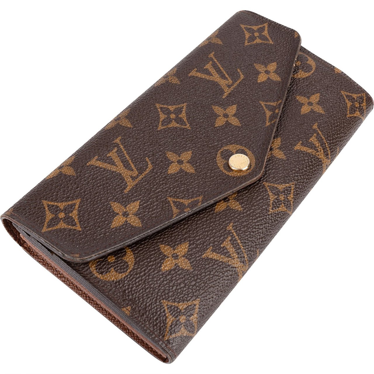 Louis Vuitton Louis Vuitton Monogram Canvas Sarah Wallet Bruin