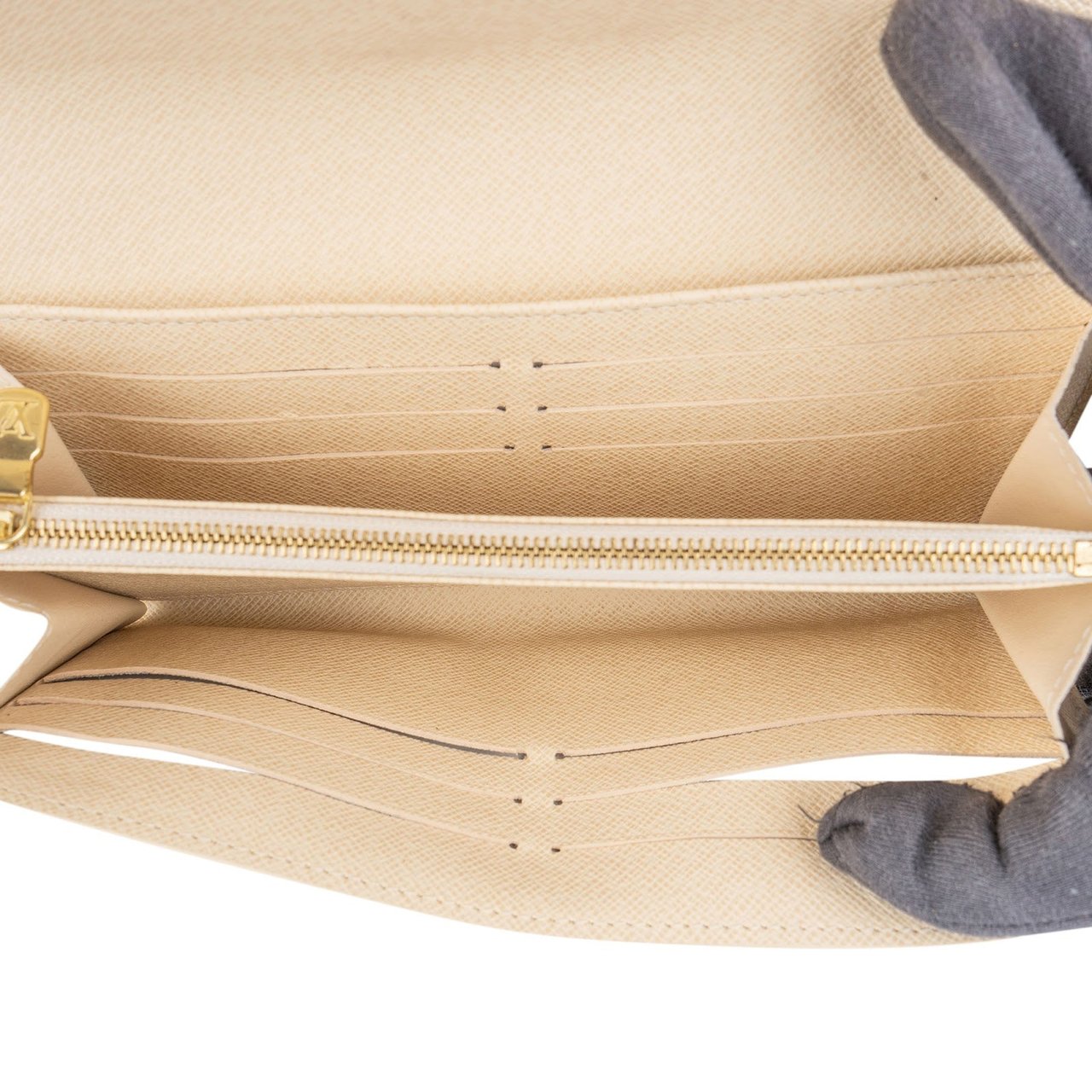 Louis Vuitton Louis Vuitton Monogram Damier Azur Sarah Wallet Wit