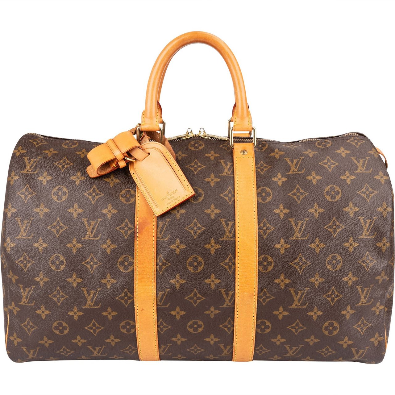 Louis Vuitton Louis Vuitton Monogram Canvas Keepall 45 Travel Bag Bruin