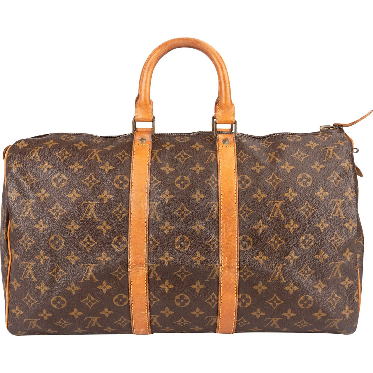 Louis Vuitton Louis Vuitton Monogram Canvas Keepall 45 Travel Bag Bruin