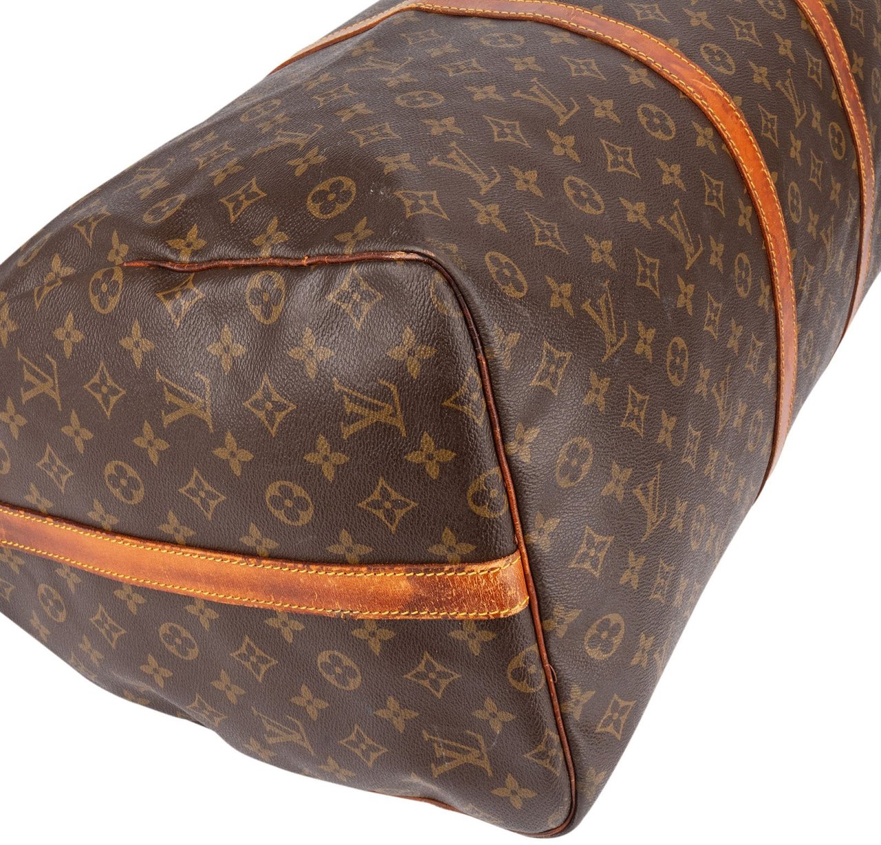 Louis Vuitton Louis Vuitton Monogram Canvas Keepall 60 Bandoulière Travel Bag Bruin