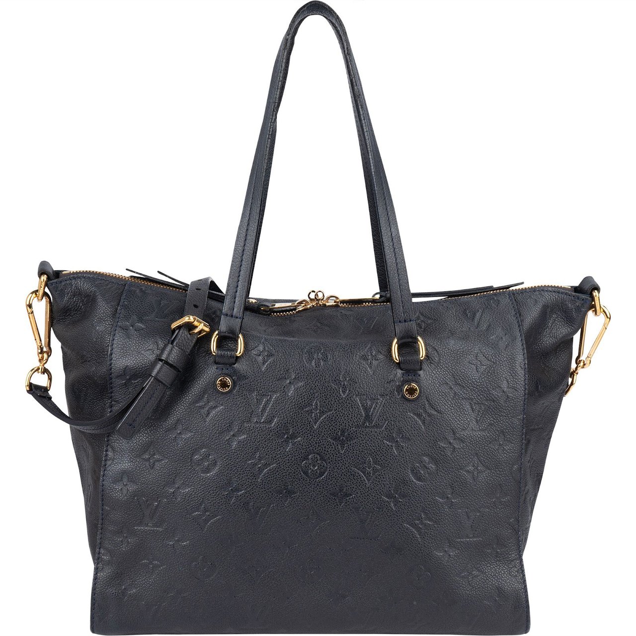 Louis Vuitton Louis Vuitton Leather Monogram Empreinte Lumineuse PM Shoulder Bag Blauw