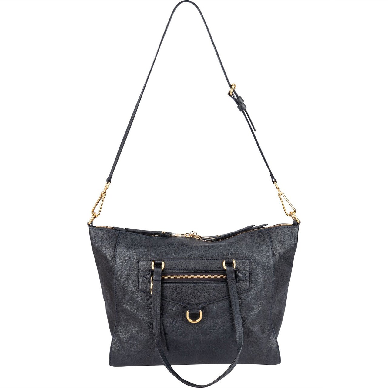 Louis Vuitton Louis Vuitton Leather Monogram Empreinte Lumineuse PM Shoulder Bag Blauw