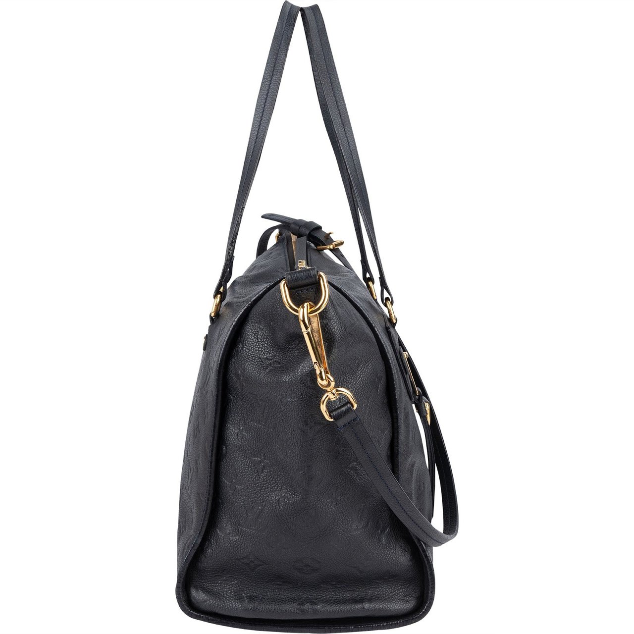 Louis Vuitton Louis Vuitton Leather Monogram Empreinte Lumineuse PM Shoulder Bag Blauw