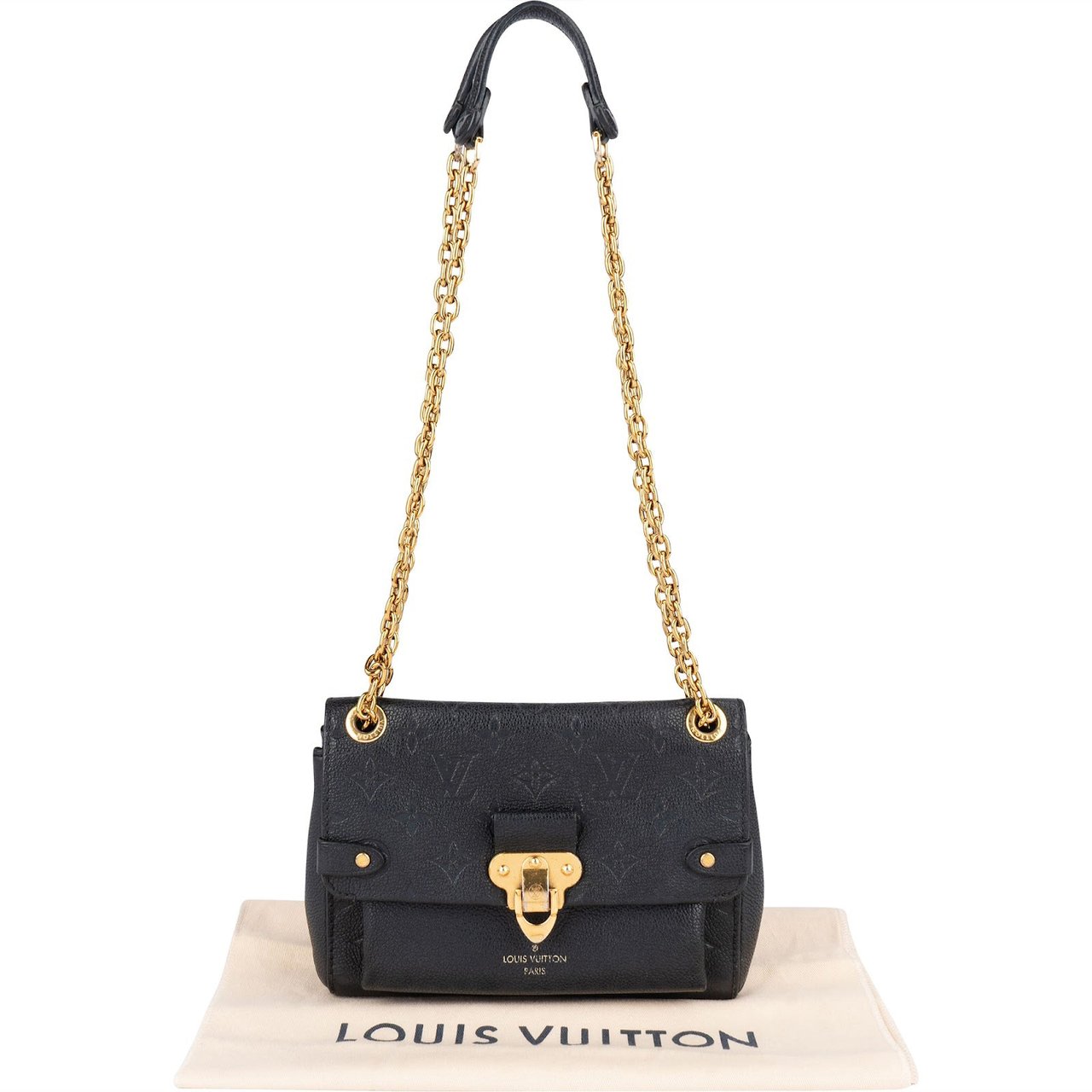 Louis Vuitton Louis Vuitton Leather Monogram Empreinte Vavin BB Crossbody Bag Zwart