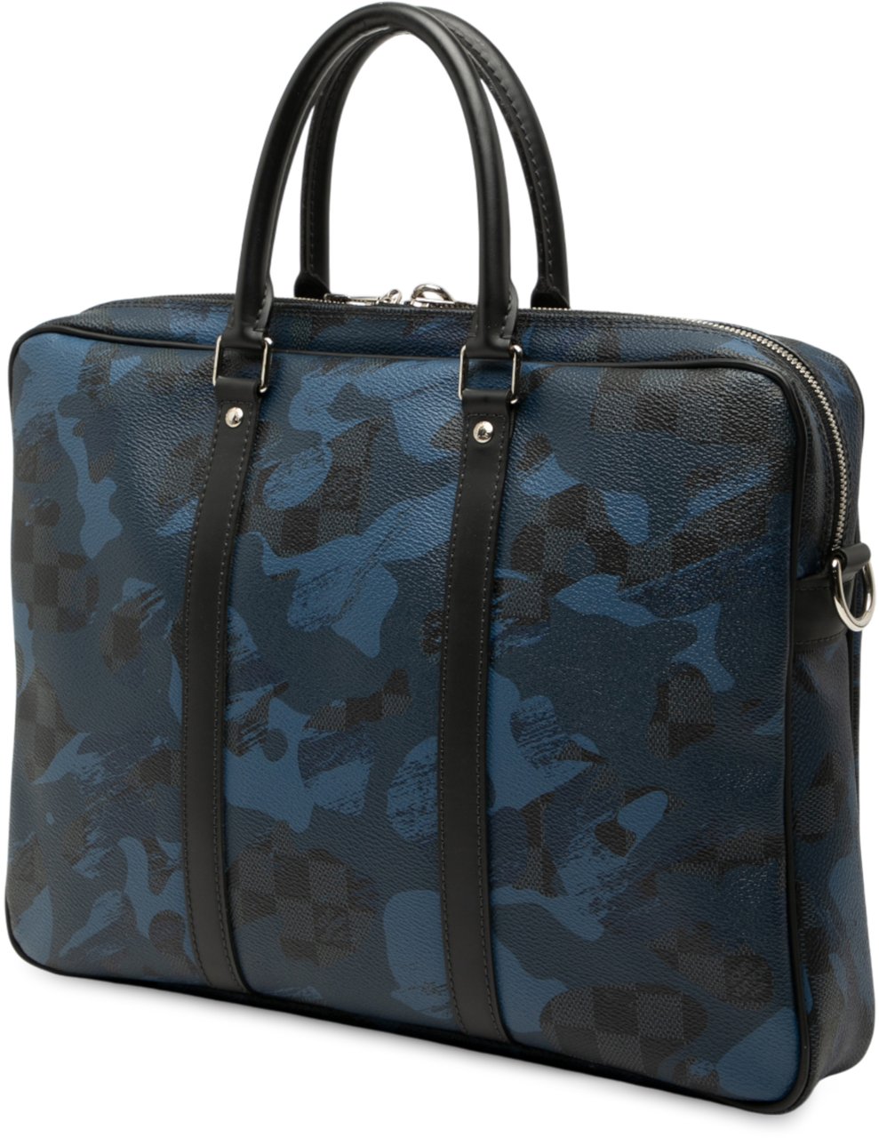 Louis Vuitton Damier Cobalt Camouflage Porte Documents Voyage PM Blauw