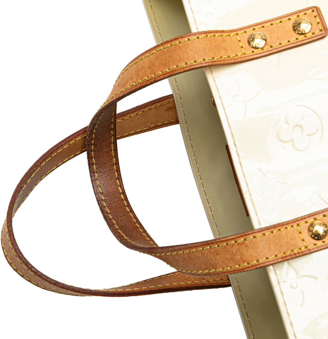 Louis Vuitton Monogram Vernis Reade PM Wit