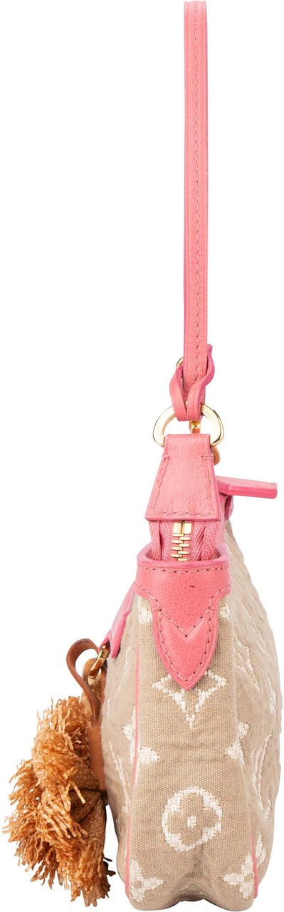 Louis Vuitton Louis Vuitton Denim Monogram Sabbia Rose Pochette Accessoire Handbag Divers