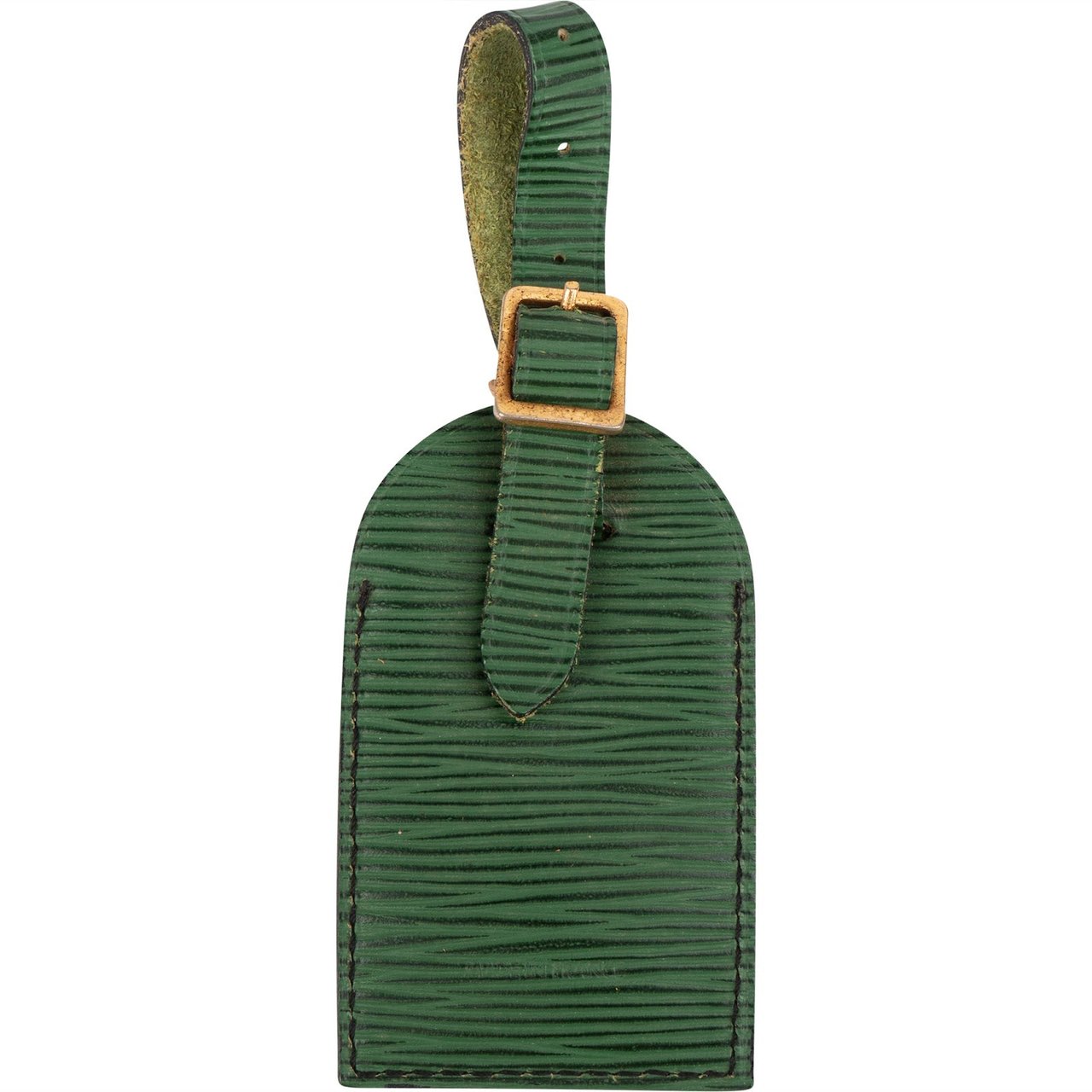 Louis Vuitton Louis Vuitton Green Epi Leather Luggage Tag Groen