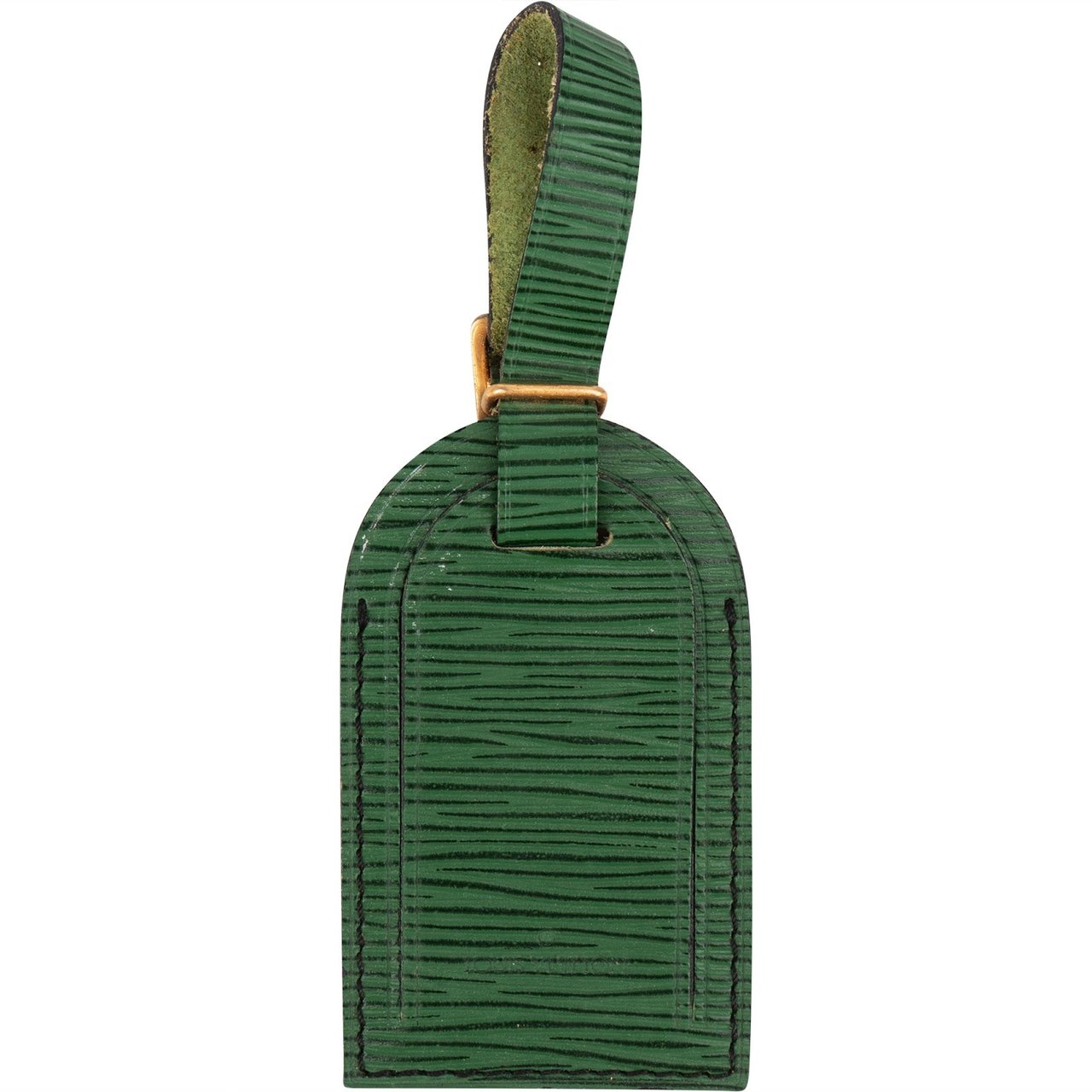 Louis Vuitton Louis Vuitton Green Epi Leather Luggage Tag Groen