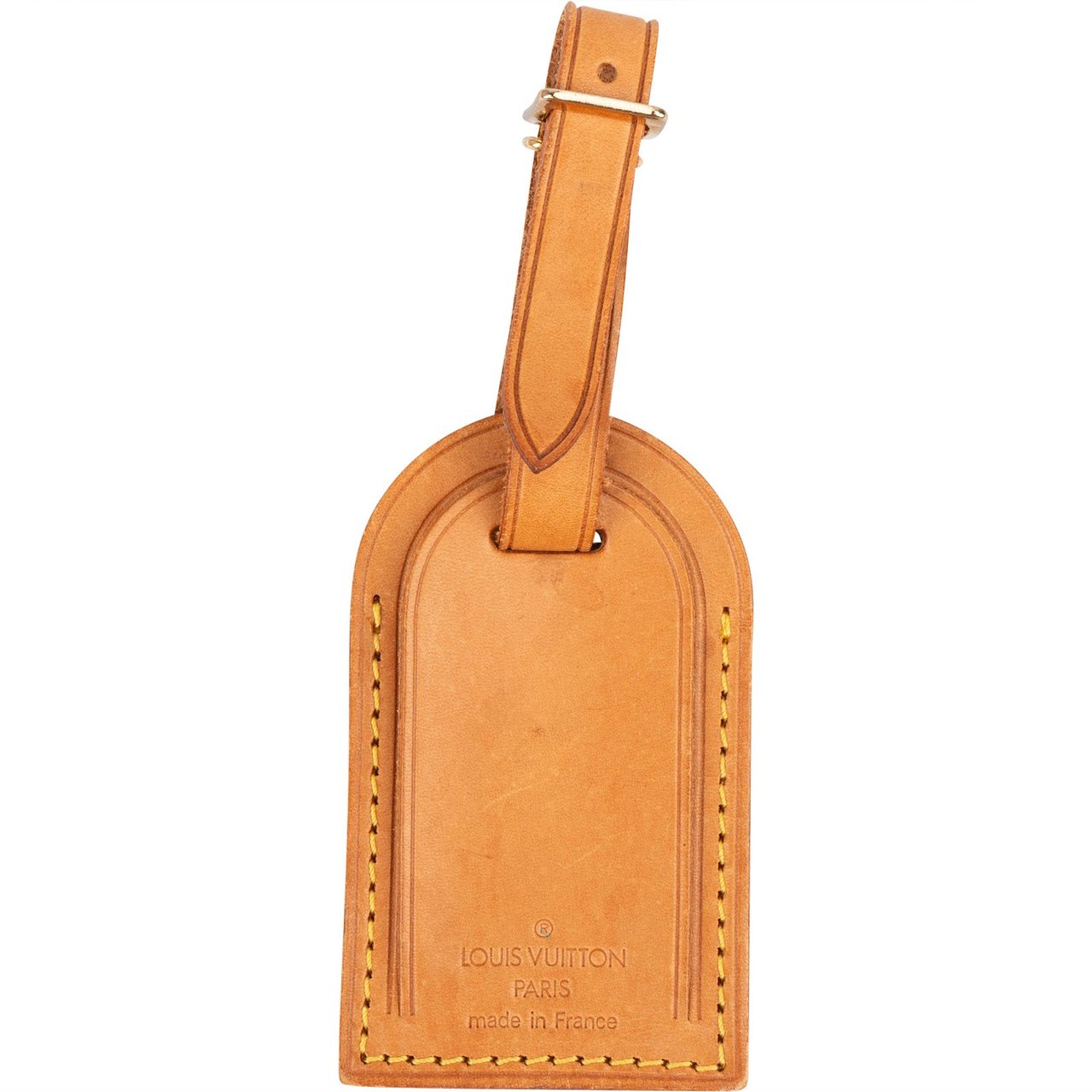 Louis Vuitton Louis Vuitton Vachetta Leather Luggage Tag Bruin