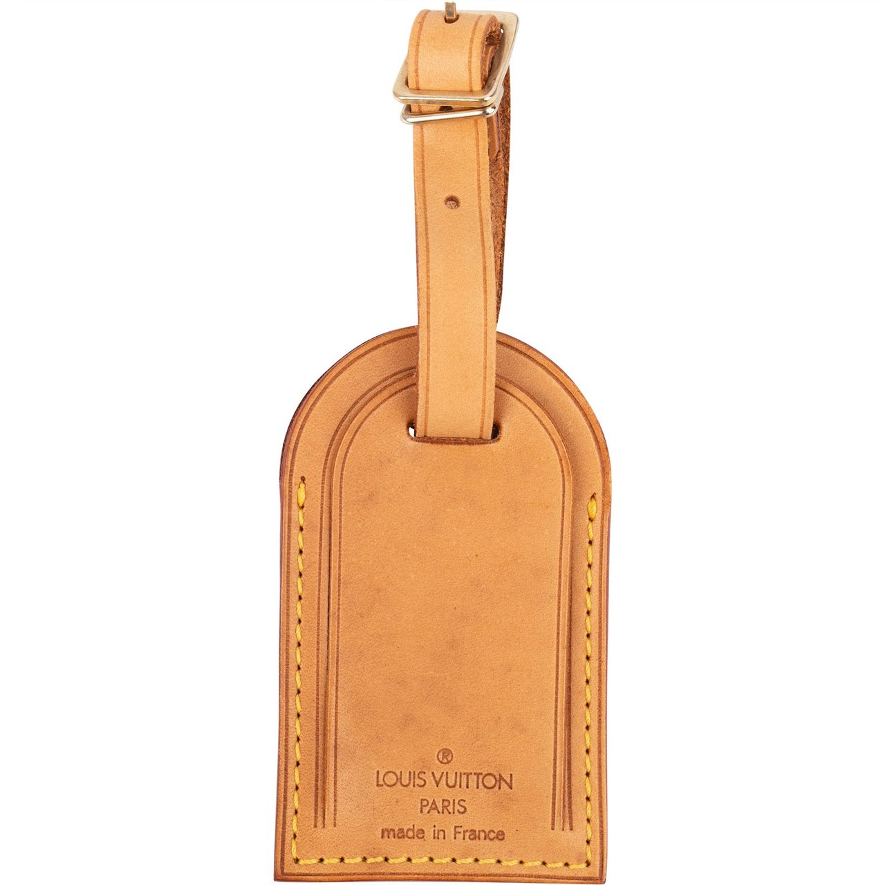 Louis Vuitton Louis Vuitton Vachetta Leather Luggage Tag Bruin