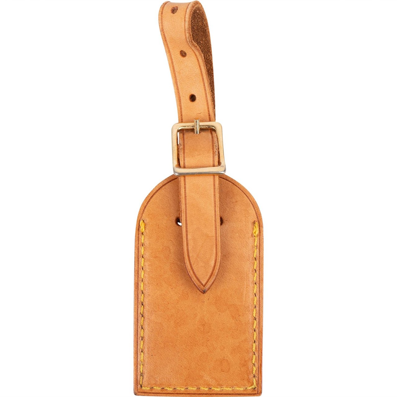 Louis Vuitton Vachetta Leather Luggage Tag Bruin