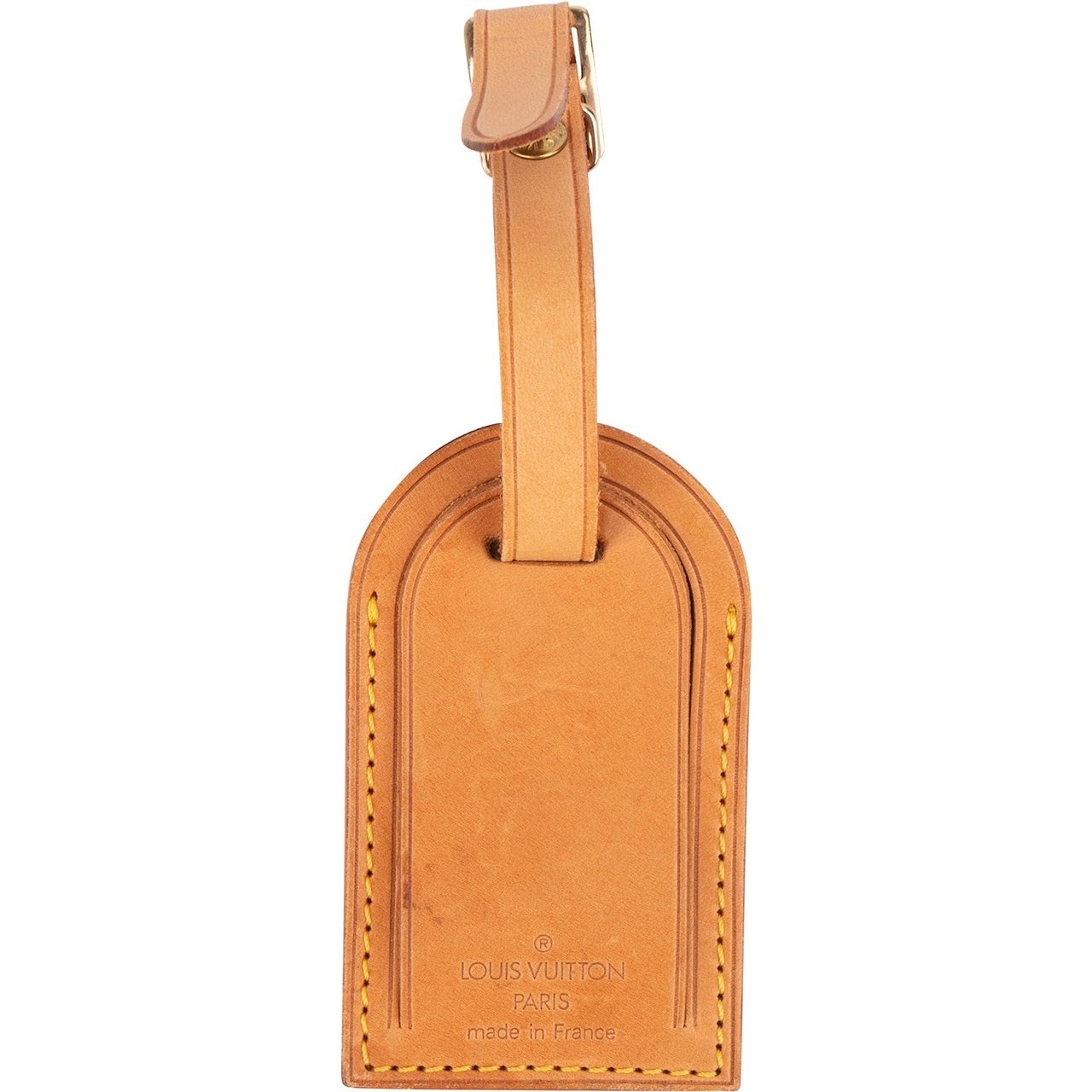 Louis Vuitton Louis Vuitton Vachetta Leather Luggage Tag Neutraal
