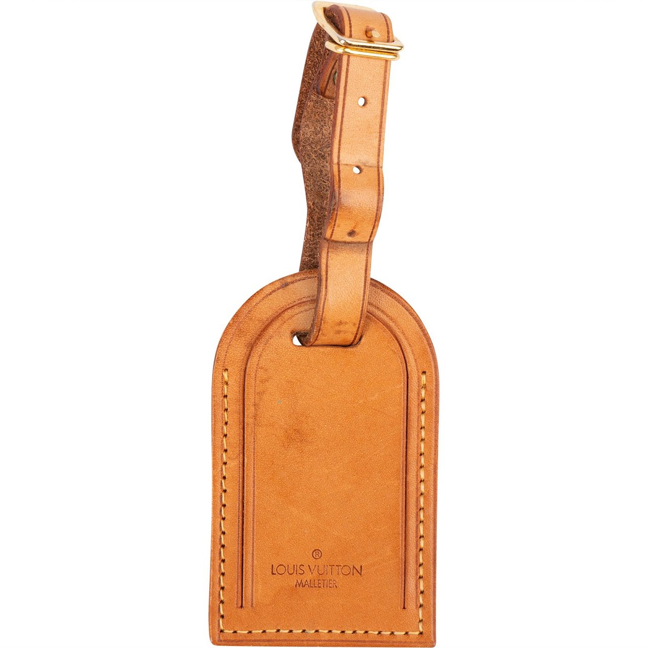 Louis Vuitton Louis Vuitton Vachetta Leather Luggage Tag Bruin