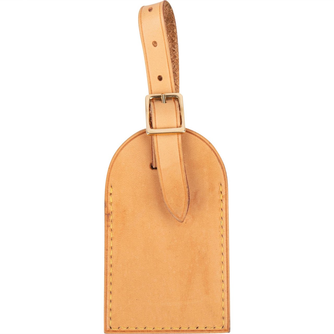 Louis Vuitton Louis Vuitton Vachetta Leather Luggage Tag (WXJ) Neutraal