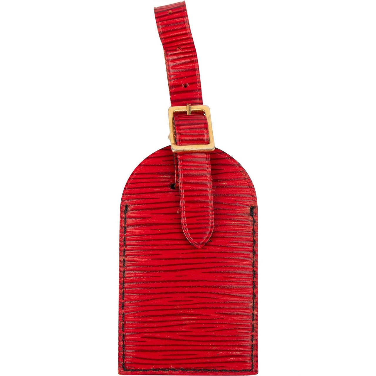 Louis Vuitton Louis Vuitton Red Epi Leather Luggage Tag Rood