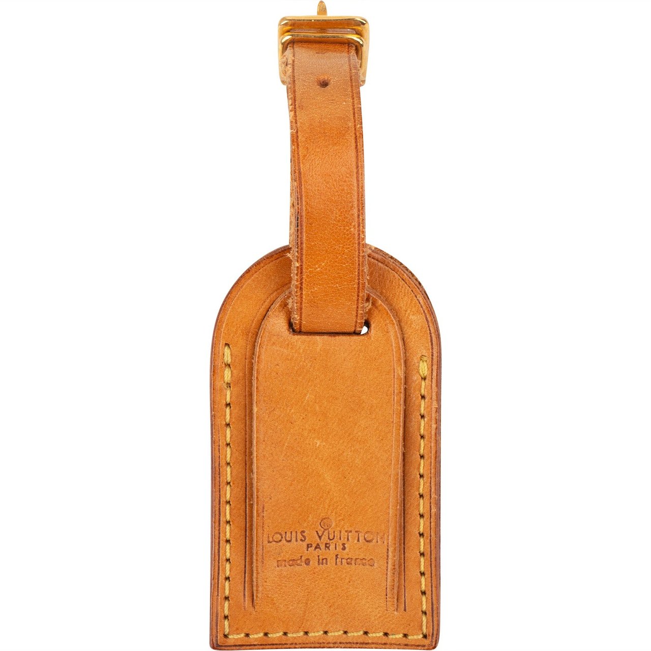 Louis Vuitton Louis Vuitton Vachetta Leather Luggage Tag Bruin