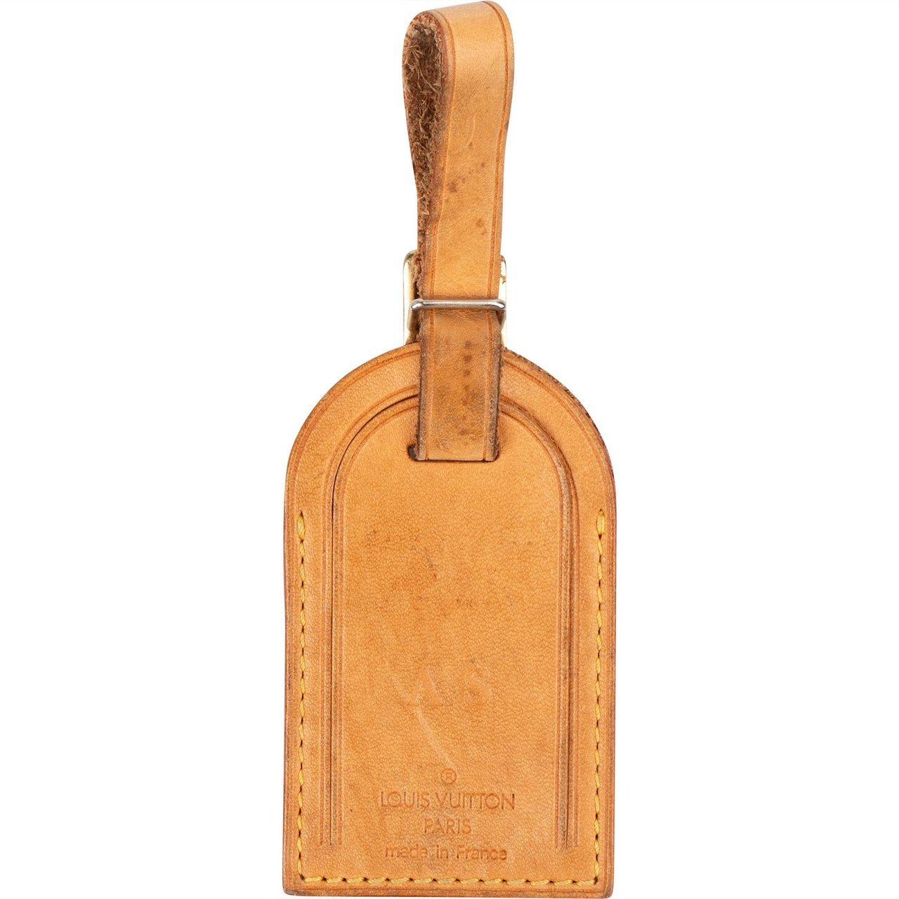 Louis Vuitton Louis Vuitton Vachetta Leather "A.S" Luggage Tag Bruin