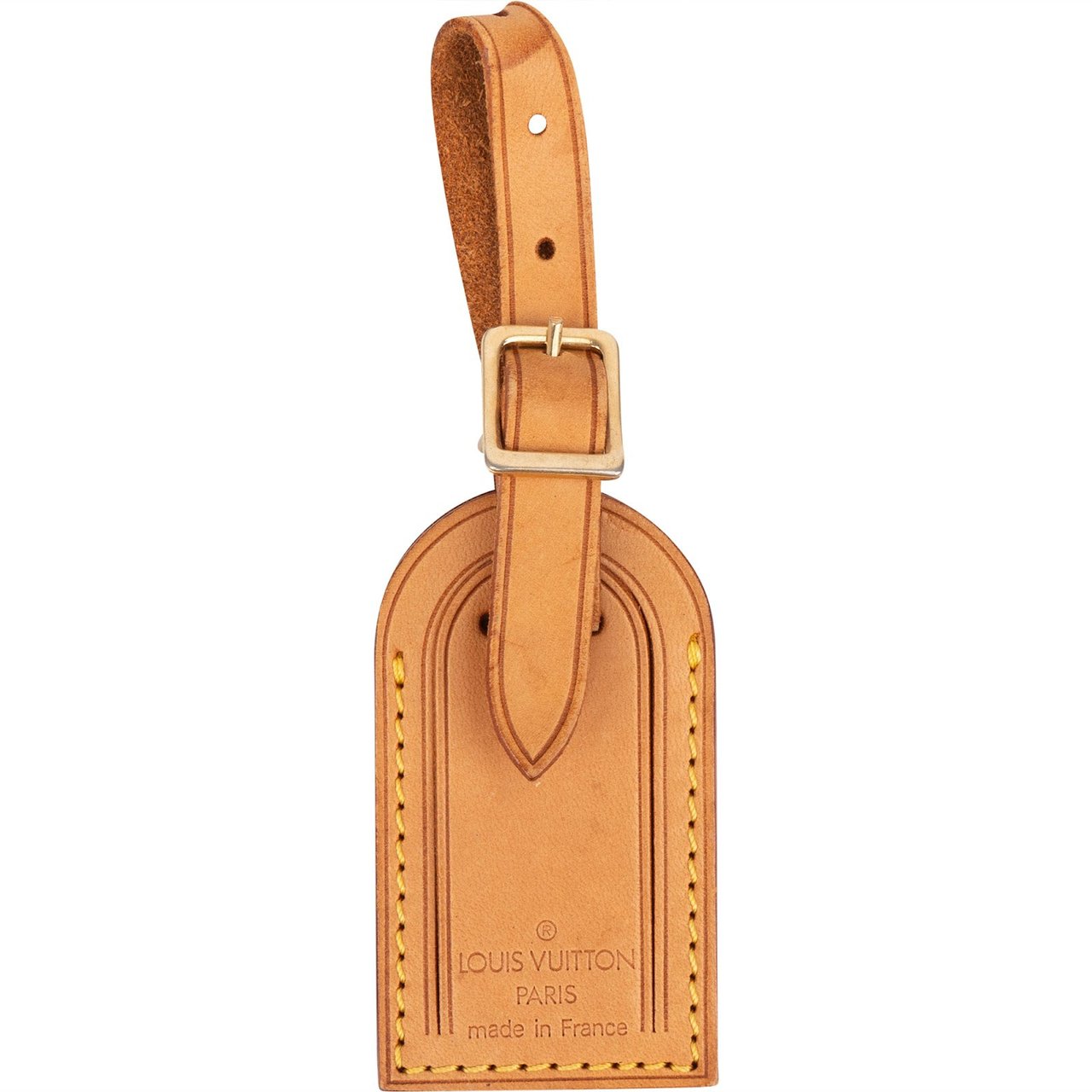 Louis Vuitton Louis Vuitton Vachetta Leather Luggage Tag Bruin
