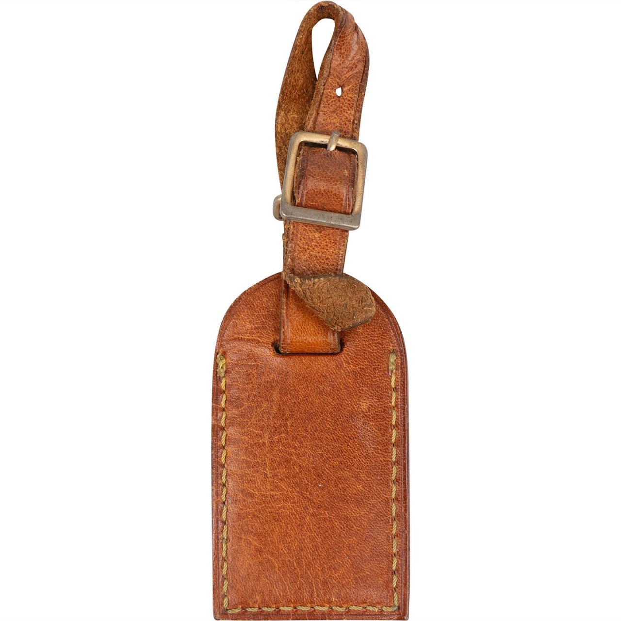 Louis Vuitton Vachetta Leather Luggage Tag Bruin