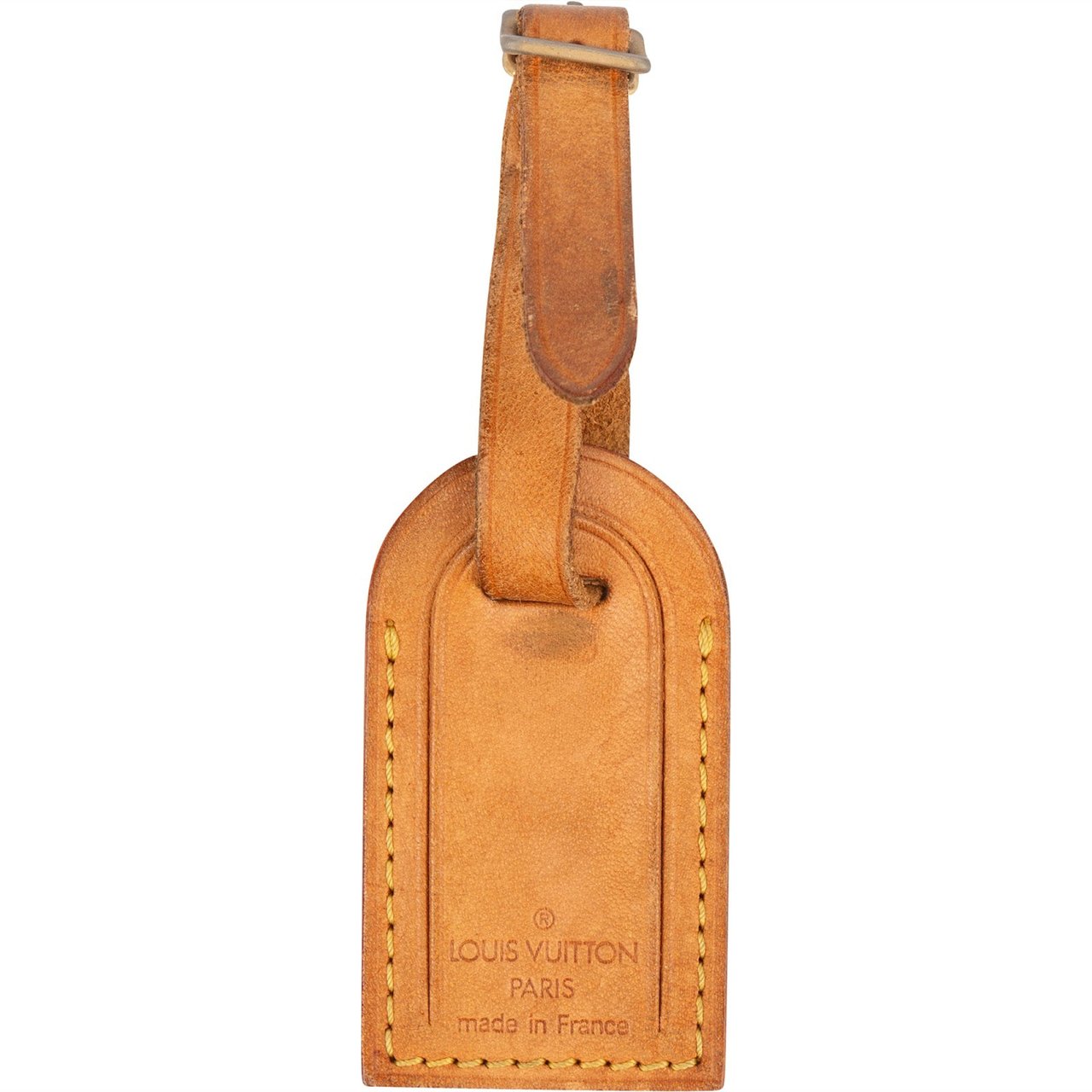 Louis Vuitton Vachetta Leather Luggage Tag Bruin
