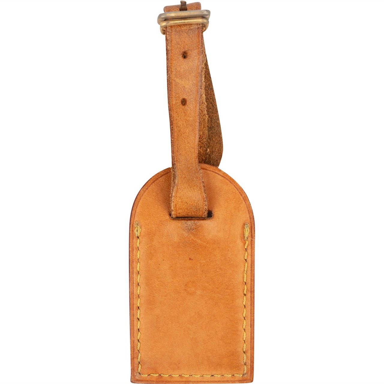 Louis Vuitton Vachetta Leather Luggage Tag Bruin