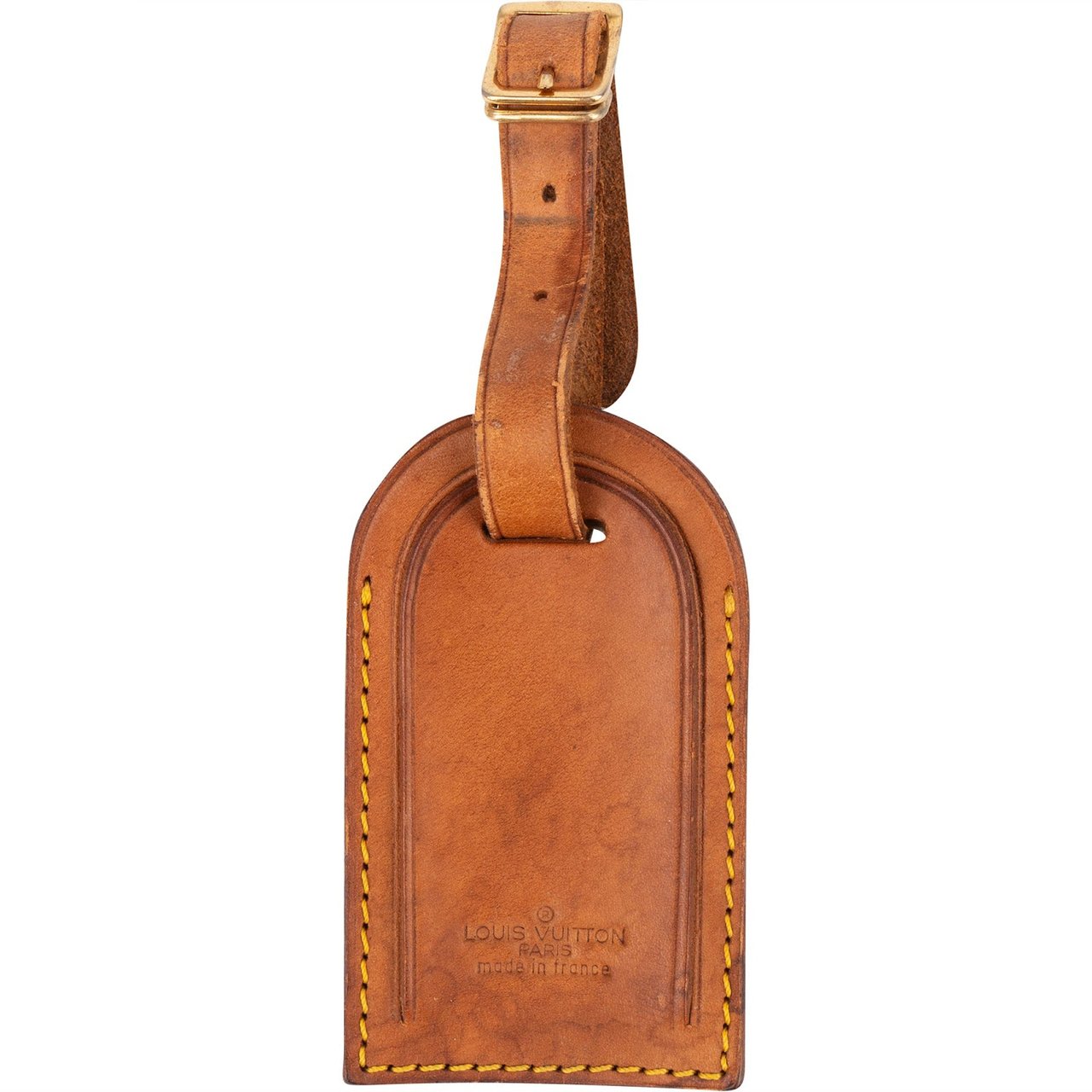 Louis Vuitton Louis Vuitton Vachetta Leather Luggage Tag Bruin